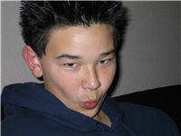 Stuart strikes a Magnum Pose